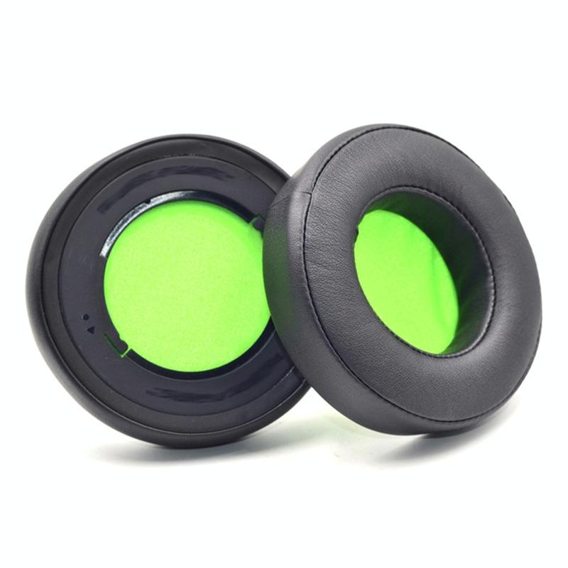 2-Pack Headset Sponge Case For Razer Blackshark V2 Series - Black / Green-1915197427590238215