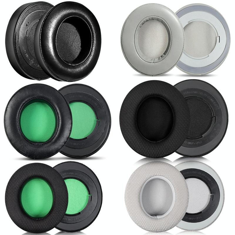 2-Pack Headset Sponge Case For Razer Blackshark V2 Series - Black Lambskin-1915198368024498177