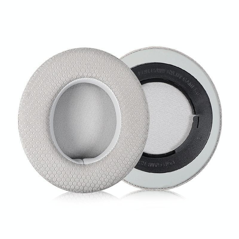 2-Pack Headset Sponge Case For Razer Blackshark V2 / V2X / V2Se - Gray Net With Ellipse Design-1915197460976898048
