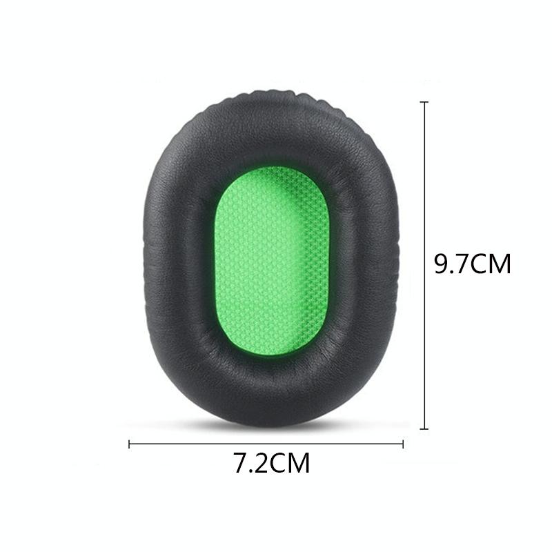 2-Pack Razer V2 Headset Sponge Covers - Black With Green Net-1915198273518440450