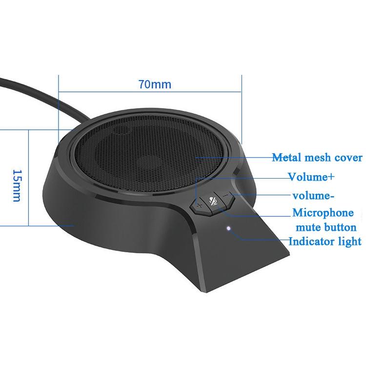 360-Degree Usb Conference Microphone For Video Calls And Webcasts-1915197853765079041