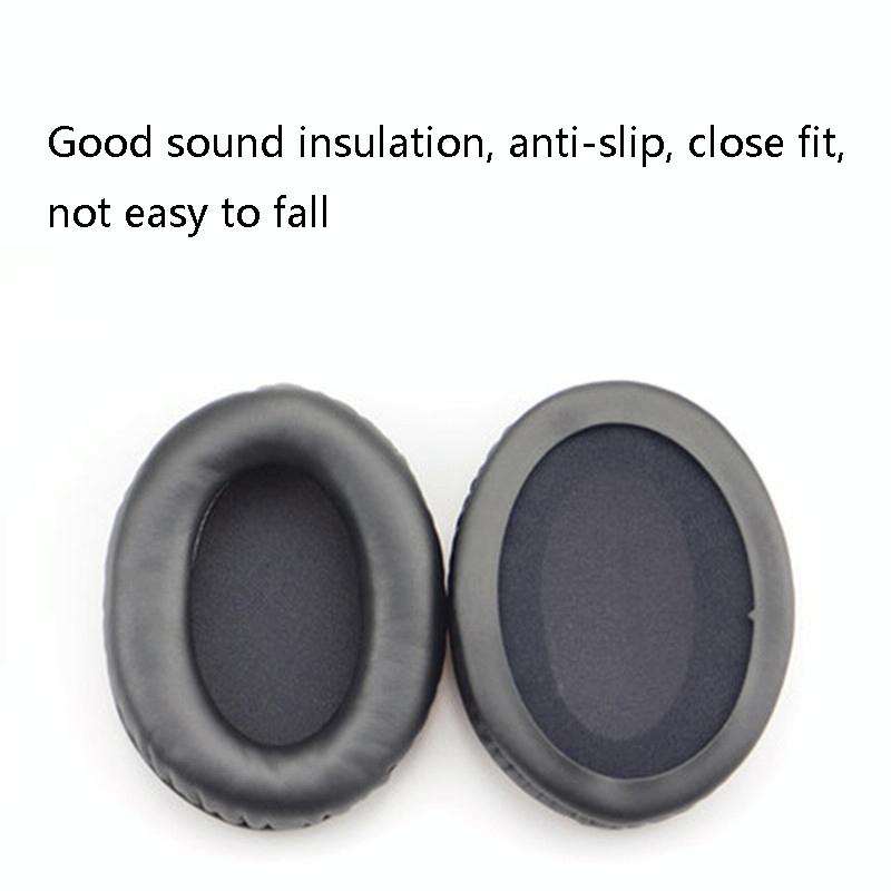 2-Pack Leather Ear Pad Covers For Kingston Cloud Silver Ii Headset - Grid Design-1915197820386807812