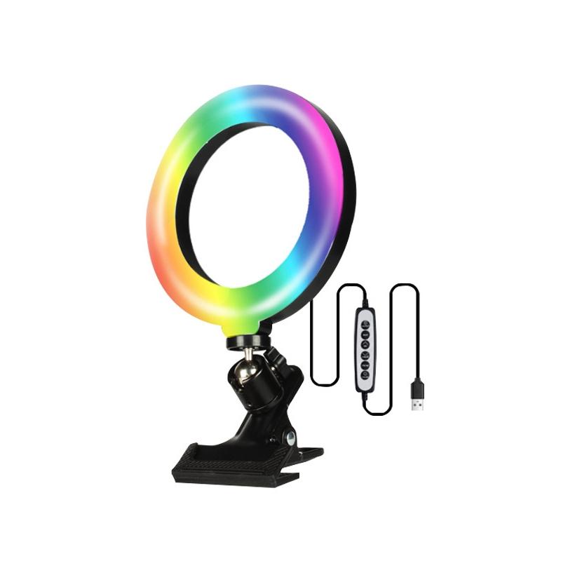 6 Inch Rgb Ring Light For Desktop Video Conferencing And Beauty-1915198272604082176