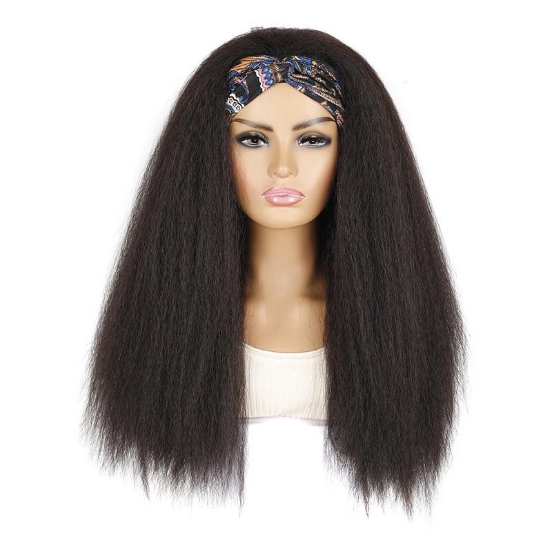 4Xj Long Hair Turban Headband With Corn Beard Wig - Colour 4-1915198004021825541