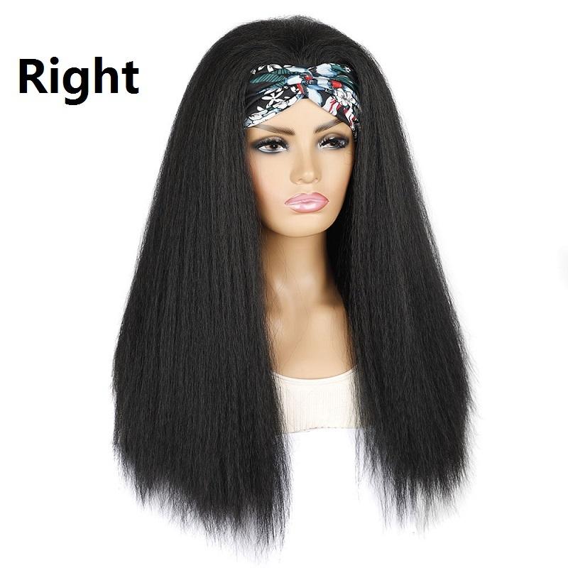 Turban Headband With Long Hair And Corn Beard Wig-1915197706809249794