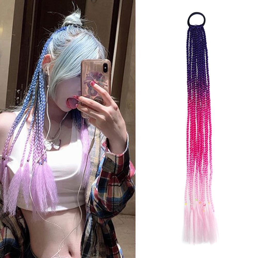 27 Corn Silk Braid Hair Band Wigs With Colourful Dreadlocks-1915198006274166789