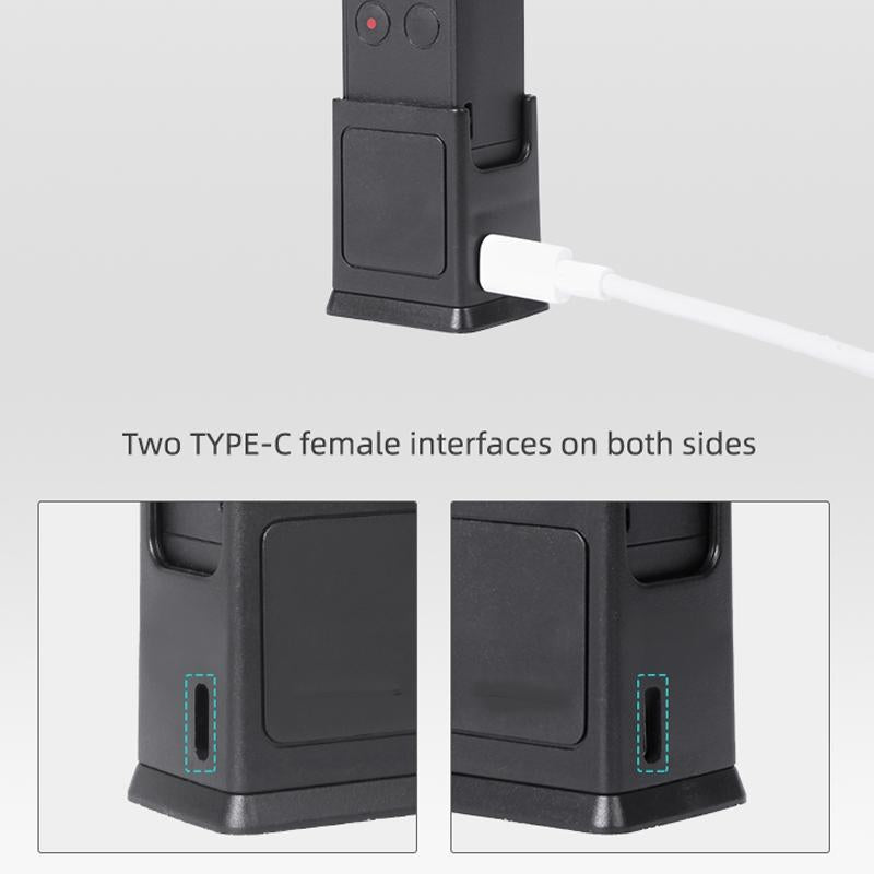 Desktop Charging Base For Dji Pocket 2 With Type-C Port And 1 / 4 Adapter-1915196807781158916