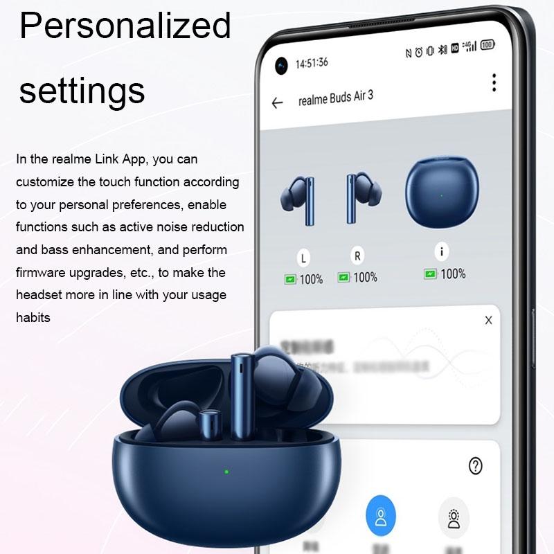 Blue Wireless Active Noise-Cancelling Earbuds For Sports-1922443421608448003