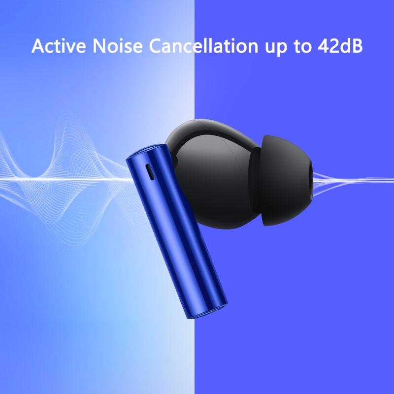 Blue Wireless Active Noise-Cancelling Earbuds For Sports-1922443421608448005