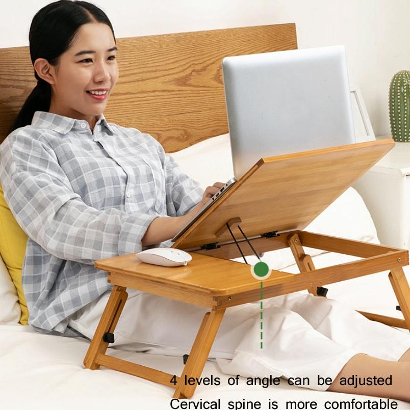 Adjustable Folding Laptop Desk For Dorm Or Study - Height And Space Saver-1964932255197564934