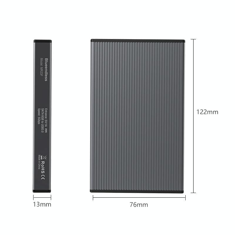 Portable 2.5 Sata Ssd Enclosure With Usb3.0 - Tool-Free-1915198120745111554