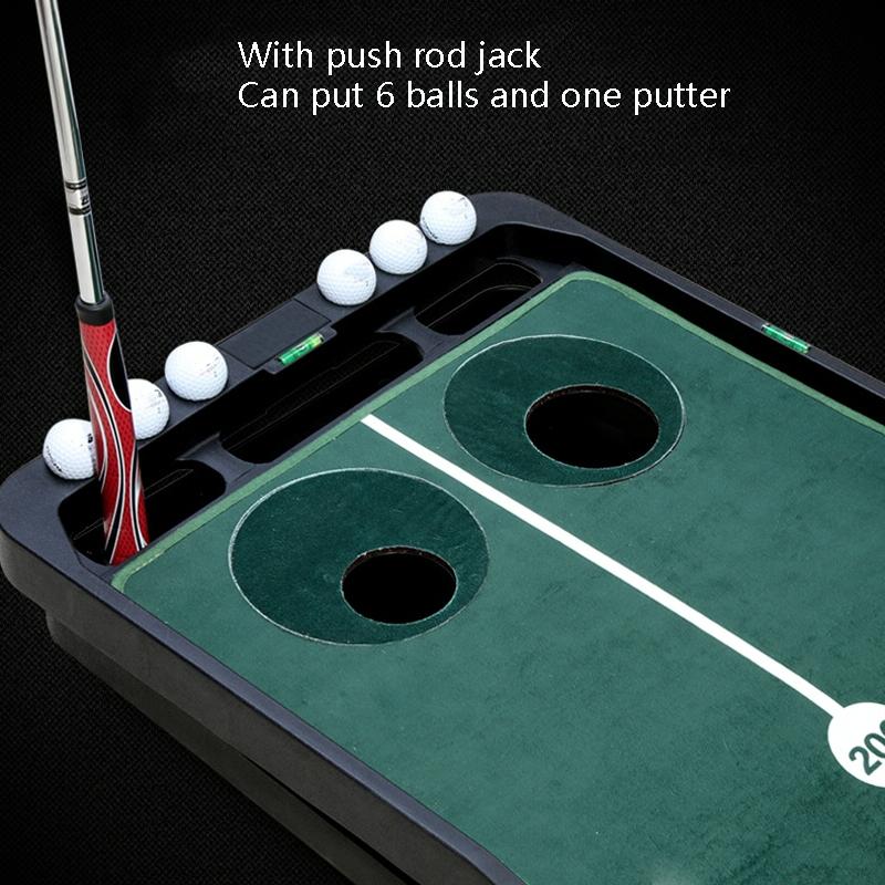 Tl010 Indoor Golf Adjustable Slope Push Rod Practice Home Velvet Practice Blanket Single Exercise Device English Packaging-1922443423051288582