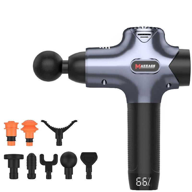 Dark Blue Muscle Vibration Massager - Fitness Massage Gun-1915196530994843654