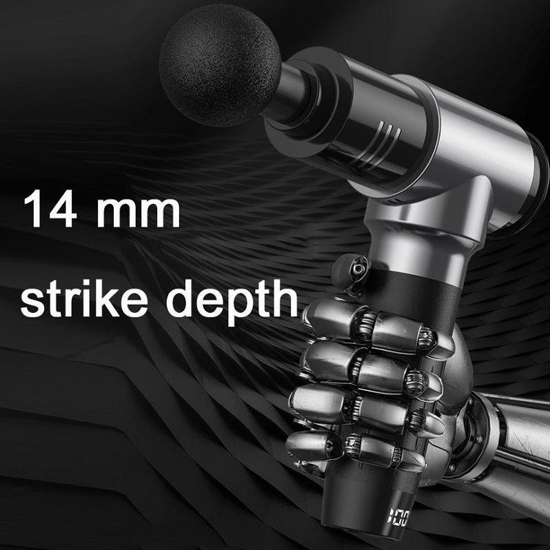 30-Speed Black Muscle Vibration Massager For Fitness Massage-1915196513781420036