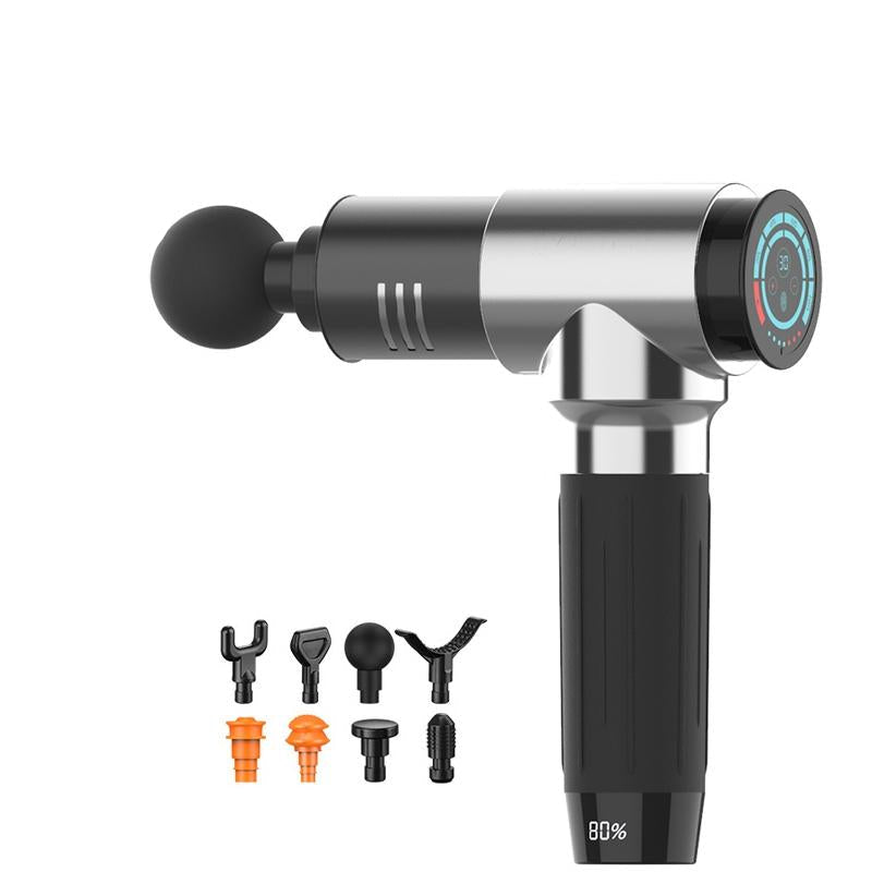 30-Speed Silver Muscle Vibration Massager For Fitness Massage-1915196516209922054