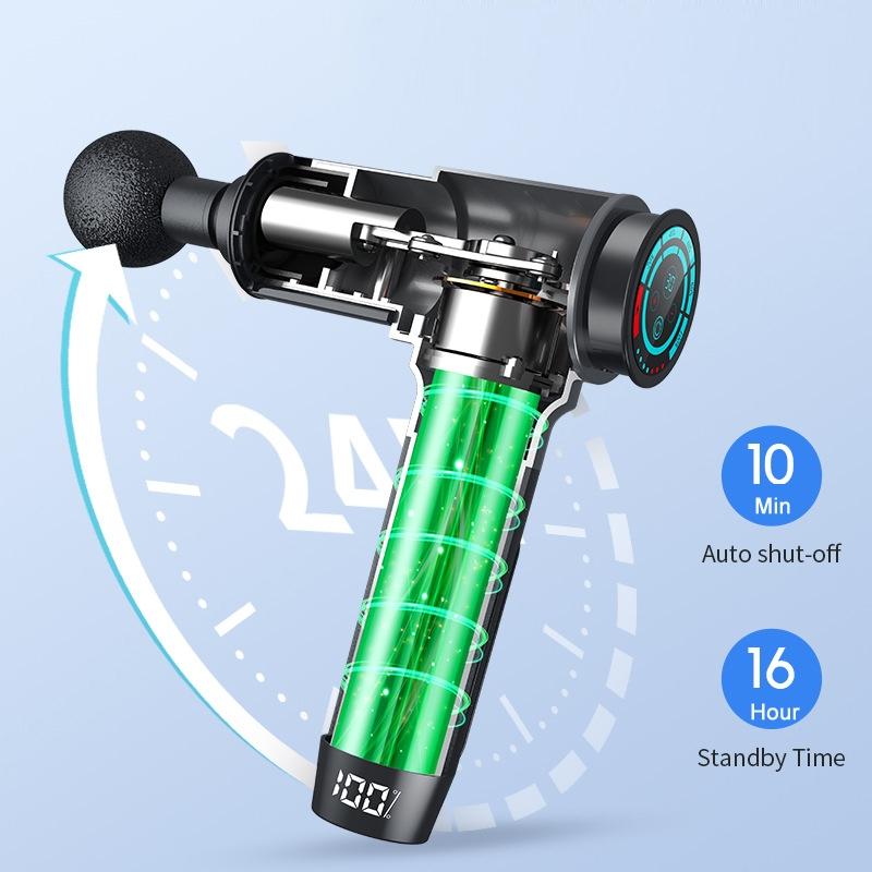 30-Speed Silver Muscle Vibration Massager For Fitness Massage-1915196516209922051