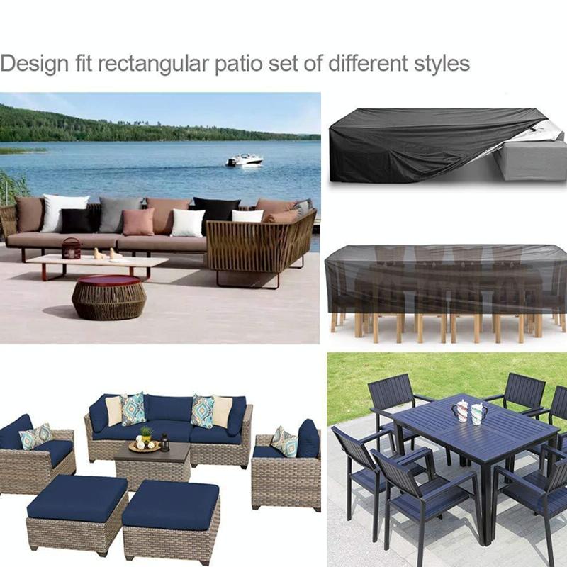 Waterproof Outdoor Furniture Cover For Garden Table And Chairs - 250X250X90Cm-1964932164751593476