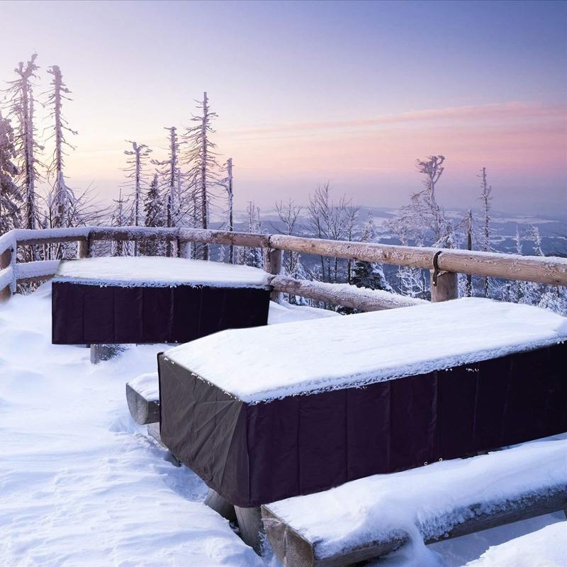 Waterproof Outdoor Furniture Cover For Table And Chairs - 130X130X75Cm-1964932165103915013