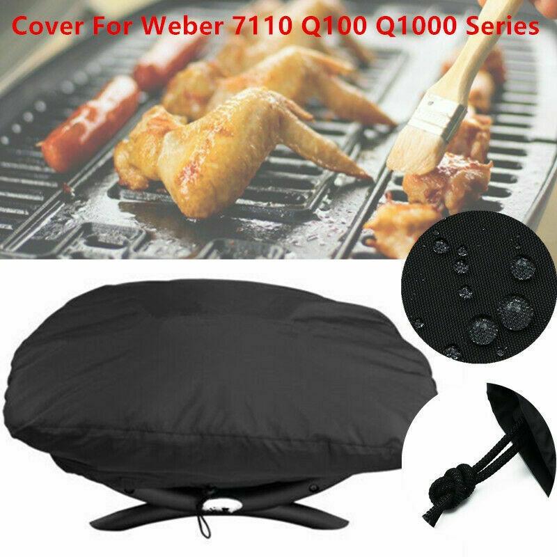 Waterproof Cover For Weber 7100 / Q100 / Q1000 - 67.1X44X32Cm - Ideal For Outdoor Camping And Garden Use-1915197146928386052