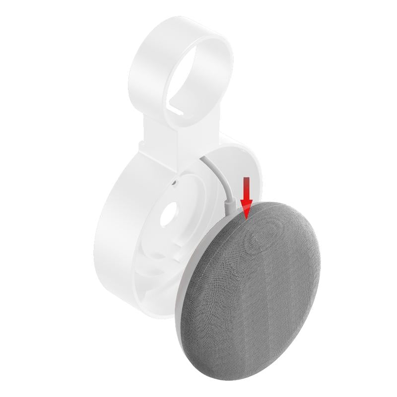 Google Nest Mini Wall Bracket With Cable Storage - White-1962691921080094724