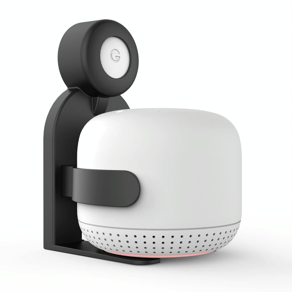 Wall-Mounted Bracket For Google Nest Wifi Router And Point - Black-1915196687996030977