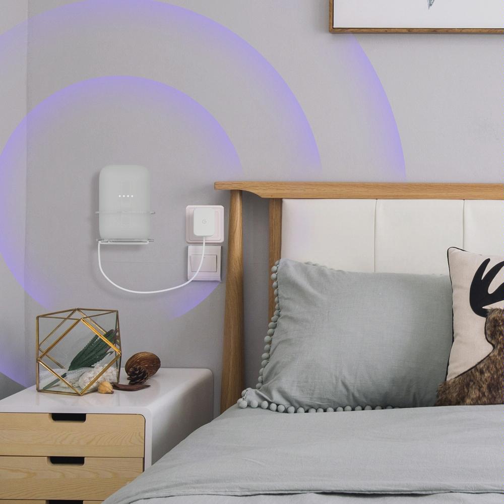 Pair Of Wall Mounts For Google Nest Audio - Clear White-1915196962190266372