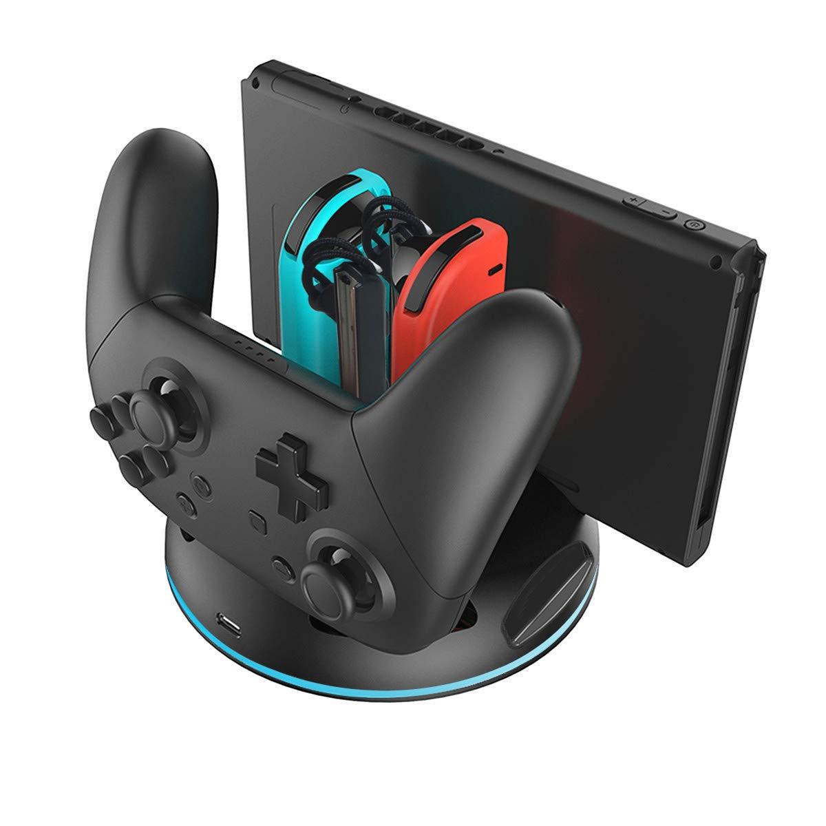 Switch Lite Handle Charger With Colourful Lights-1915197139227643910