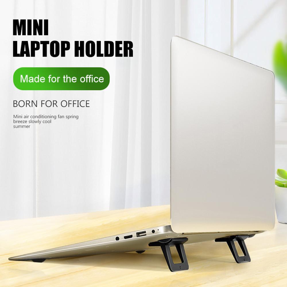 Portable Laptop Base For Improved Heat Dissipation - Black Foot Pad-1964932179666538499