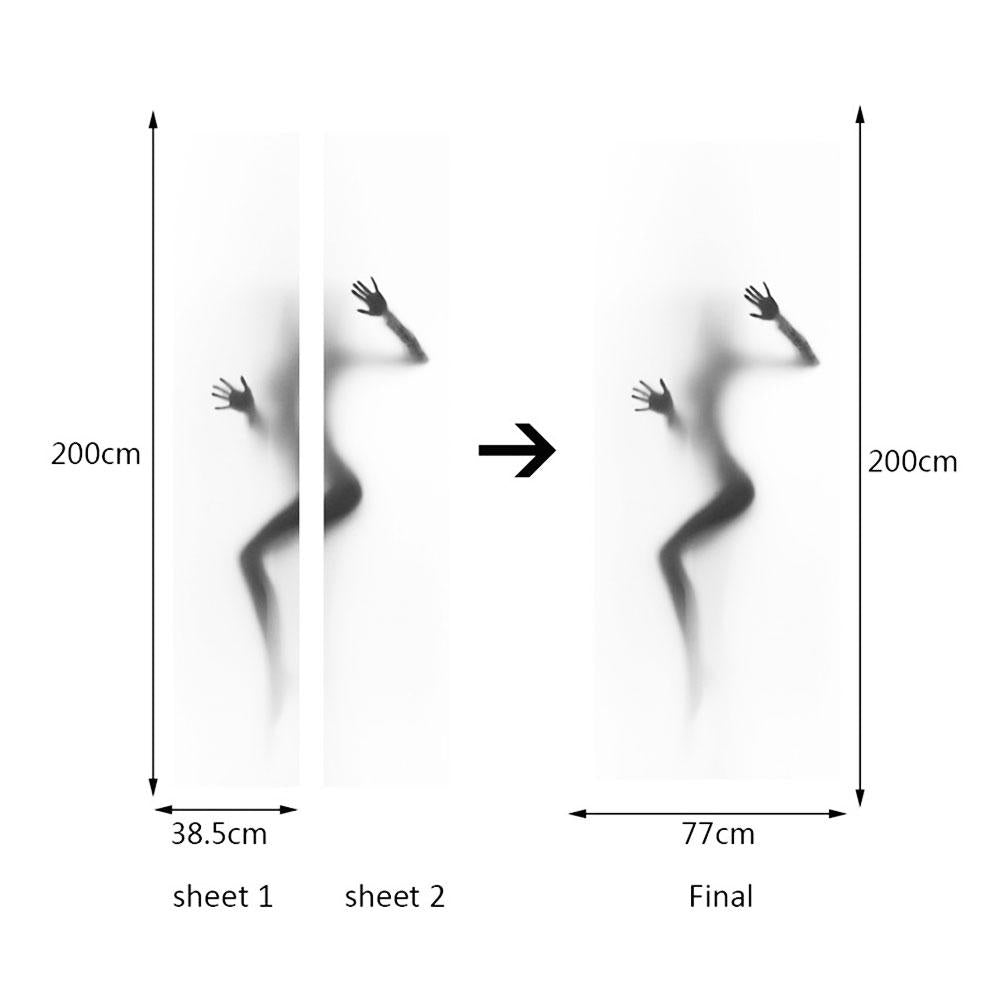 2-Piece Diy 3D Door Sticker Set For Creative Home Decor-1915196999704121347