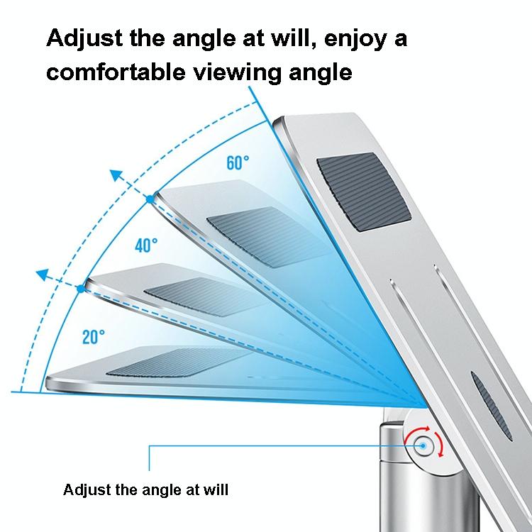 Portable Aluminum Laptop Stand For Better Cooling And Ergonomic Use-1964932299678158852