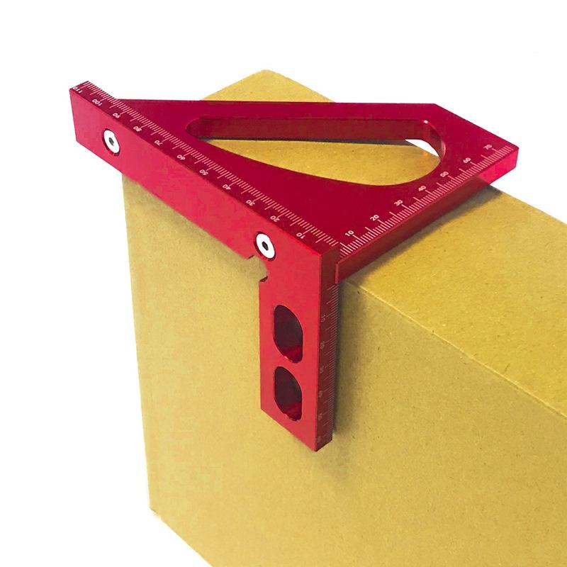 Aluminum Alloy 90 Degree Square Multi-Function Ruler For Woodworking-1915196943609499653
