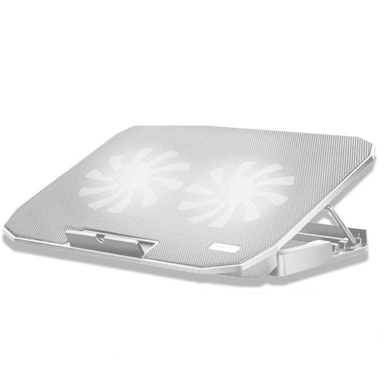 Adjustable Dual Fan Laptop Cooling Stand - Ivory-1964932296138166279