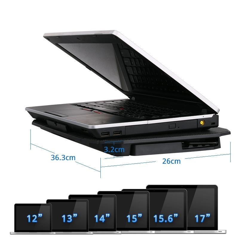 Knight Dual Fan Laptop Cooling Stand - Adjustable-1964932254857826305