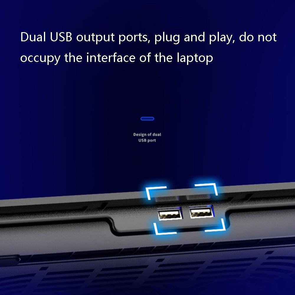 Knight Dual Fan Laptop Cooling Stand - Adjustable-1964932254857826309