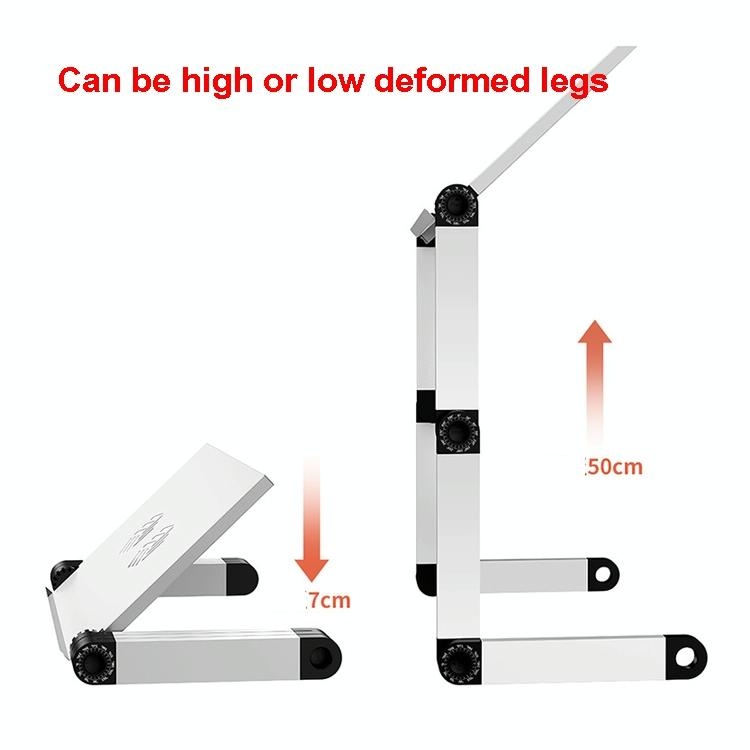 Portable Folding Laptop Desk With Height Adjustment And Storage-1964932333387780100