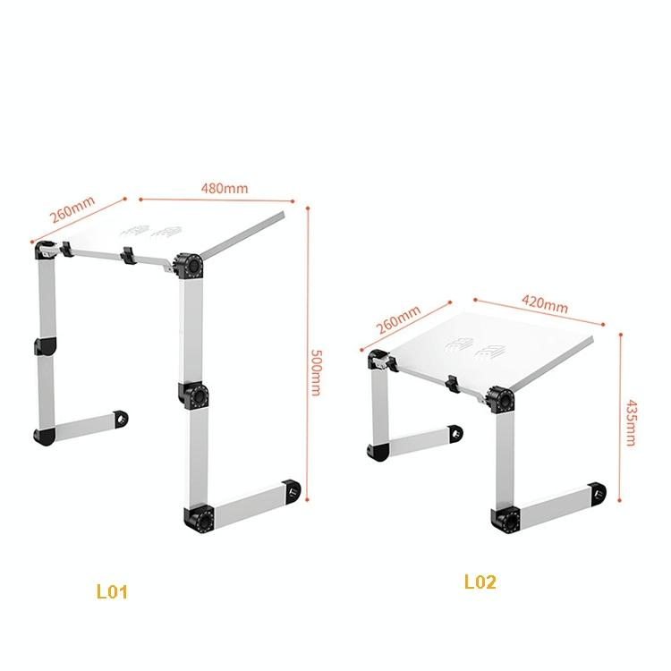 Portable Folding Laptop Desk With Adjustable Height And Storage-1964932294179426307