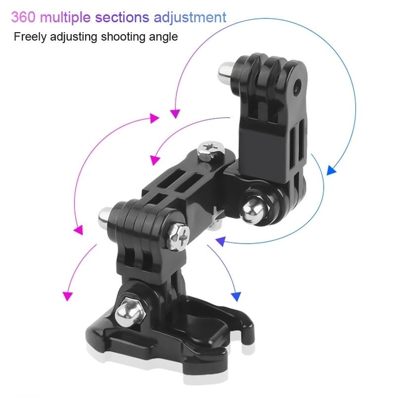 Gopro Helmet Mount Set - 2 Adhesive Arms For Multi-Angle Fixing-1915198138973556737