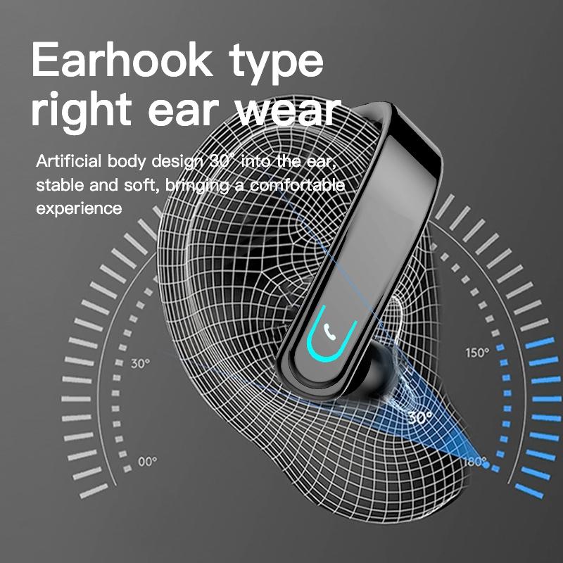 Bluetooth 5.1 Earhook Sport Headphone - Black-1915196828379385861