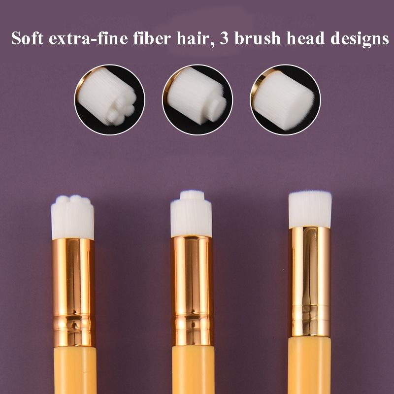 6-Piece Soft Nasal Washing Brush For Blackhead Removal And Deep Cleansing - Flower Head White Gold-1915197856747229188