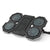 Usb Fan Stand With Phone Holder And Blue Light - 6 Fans-1915198337087311873
