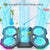 Usb Fan Stand With Phone Holder And Blue Light - 6 Fans-1915198337087311876
