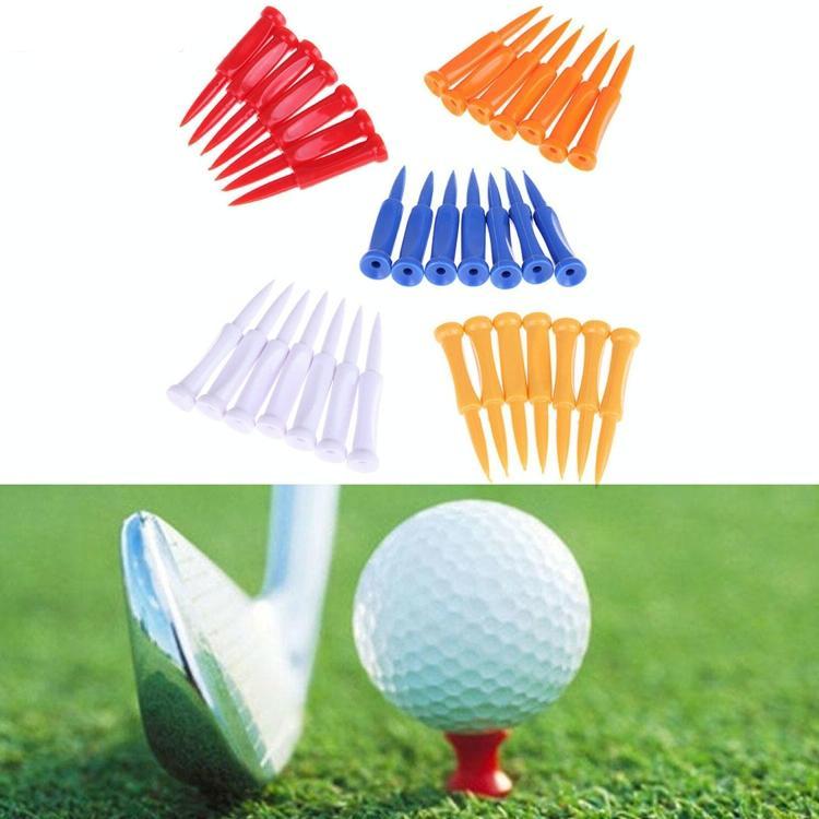 60-Piece Plastic Golf Ball Tees With Ribbon Needle - 43Mm Size-1915197975014019078