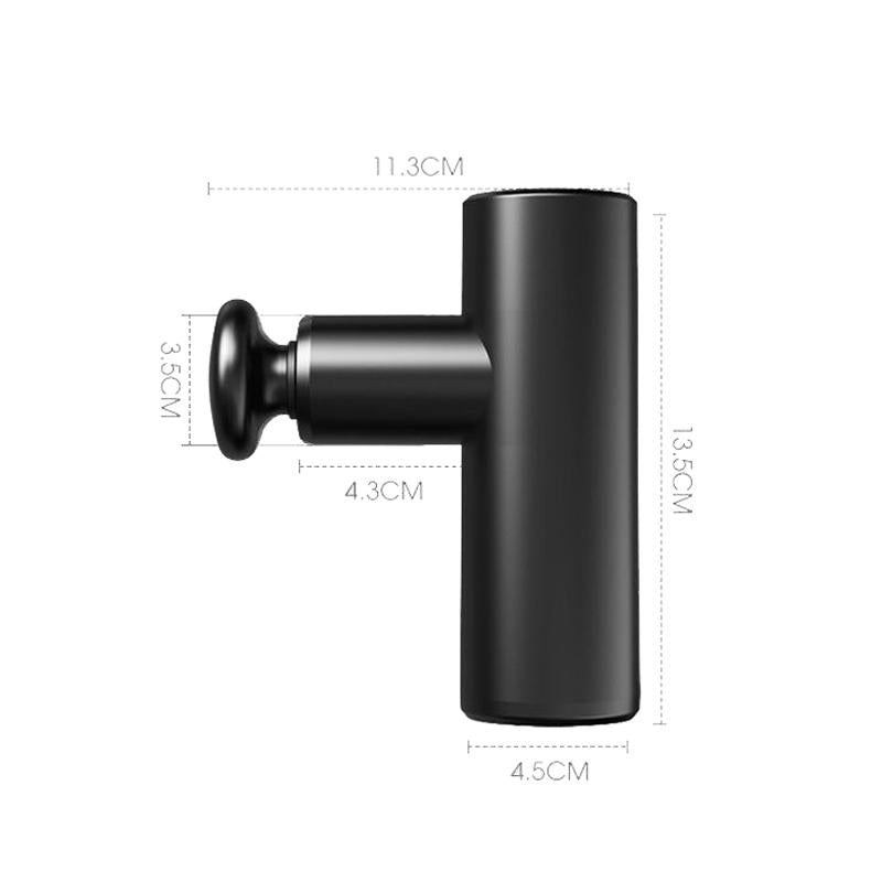 Portable Brushless Muscle Massager - Black-1915196911850229761
