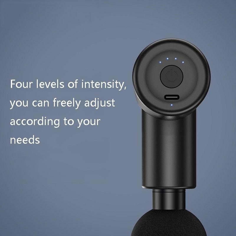 Portable Brushless Muscle Massager - Black-1915196911850229763