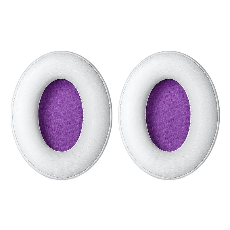 2-Pack Headset Earmuffs For Kingston Hyperx Cloud Ii - White & Purple Lambskin-1915197472897110016