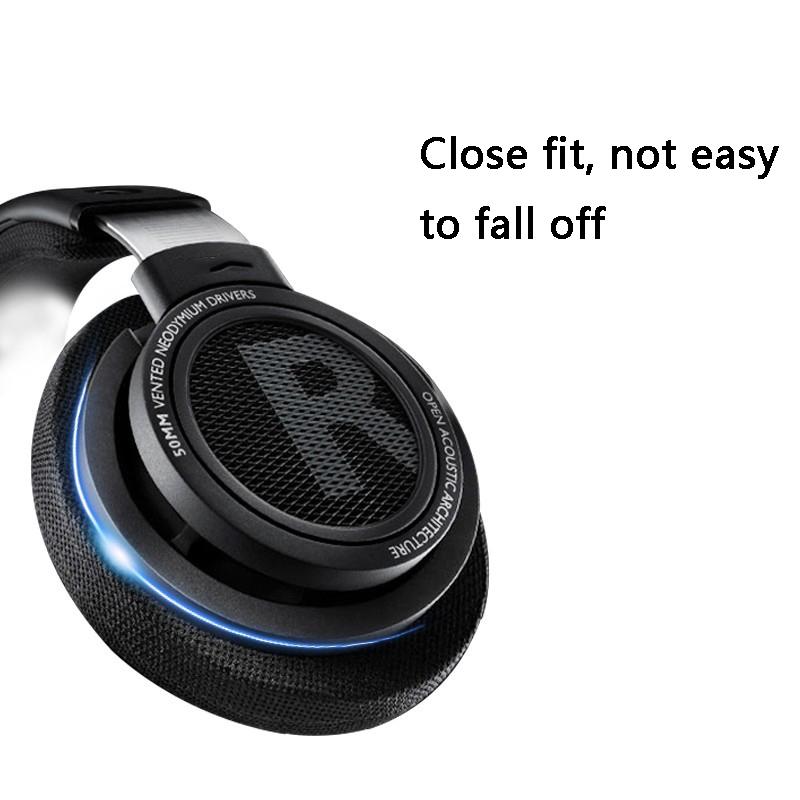 2-Pack Philips Shp9500 Headset Earmuffs - Black Mesh-1915196931198554114