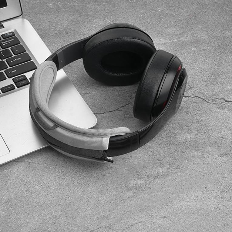 2-Pack Protein Skin Headset Earmuffs For Audio-Technica Ath-Sr30Bt - Black-1964932213036421124