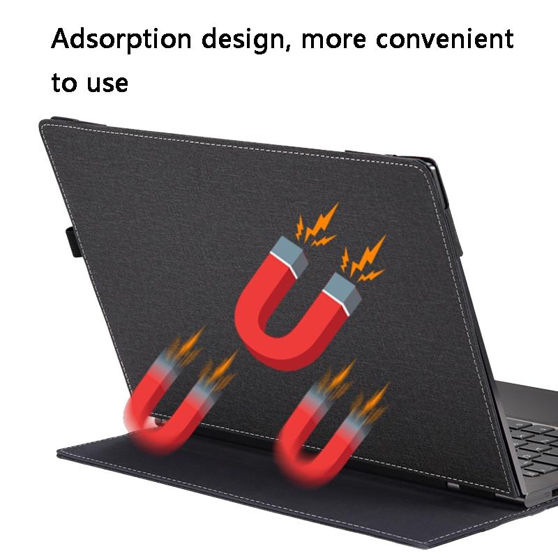 Yoga 5 Pro / 910 Laptop Cover - 13.9 Pu Leather Blue-1915196978061512706