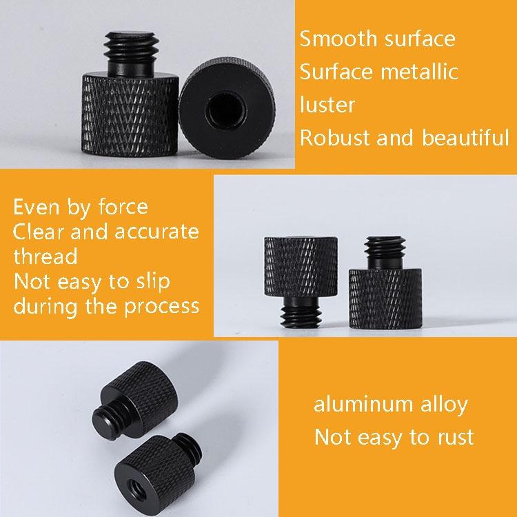10-Piece Screw Adapter 3 / 8 Female To 1 / 4 Male - Black-1915198317164367875