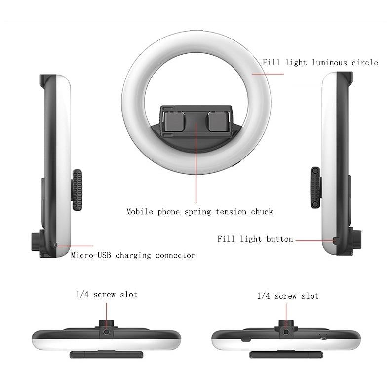 Selfie Live Broadcast Ring Light For Beautifying And Fill Lighting-1915196833248972801